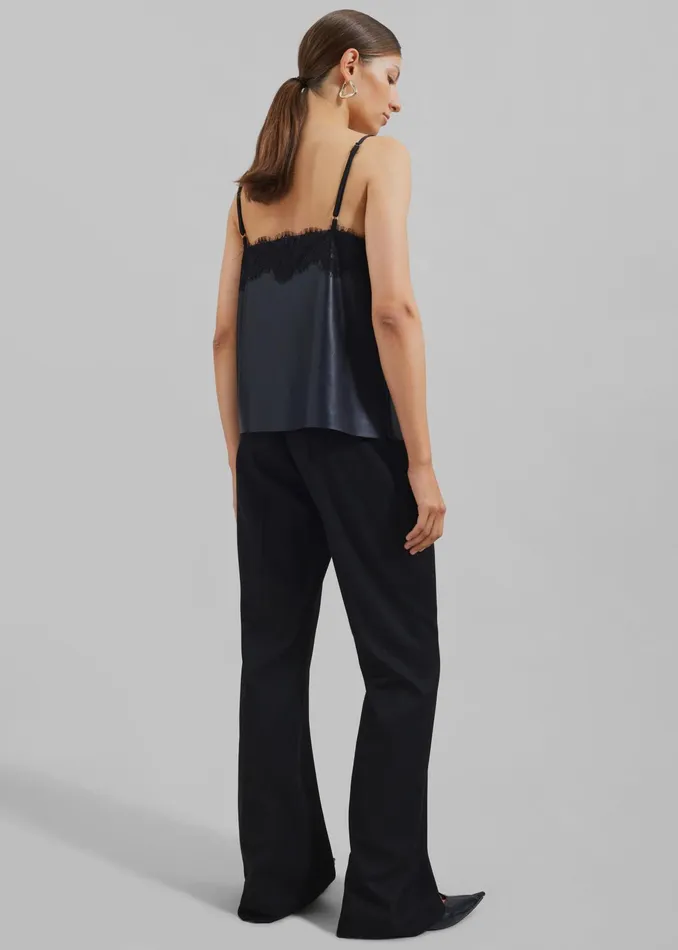The Frankie Shop Tops Desirae Lace Top 8211 Black 8211 Women