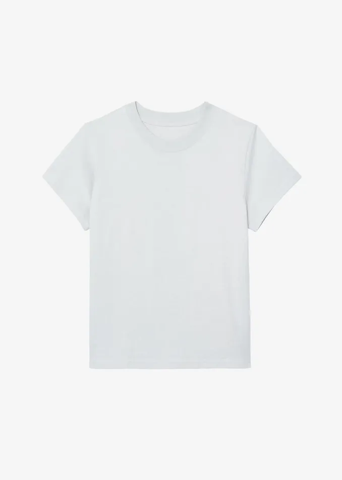 The Frankie Shop Tops Kenz Baby Tee 8211 Grey 8211 Women