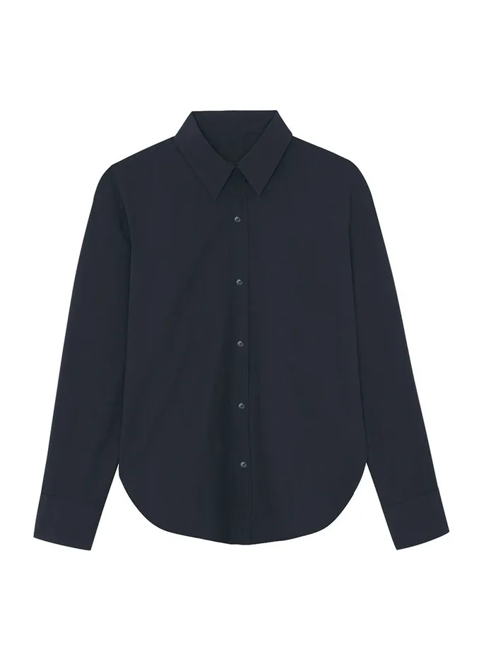 The Frankie Shop Tops Lotta Fluid Shirt 8211 Charcoal 8211 Women