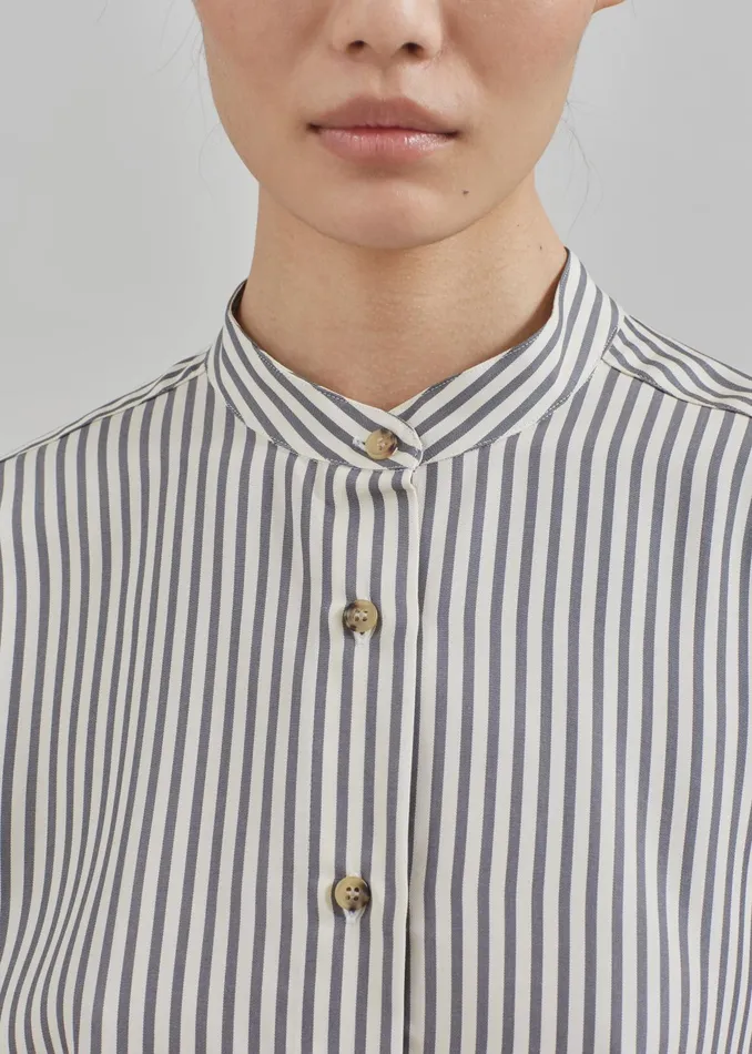 The Frankie Shop Tops The Garment Vence Shirt 8211 CreamGrey Stripe 8211 Women