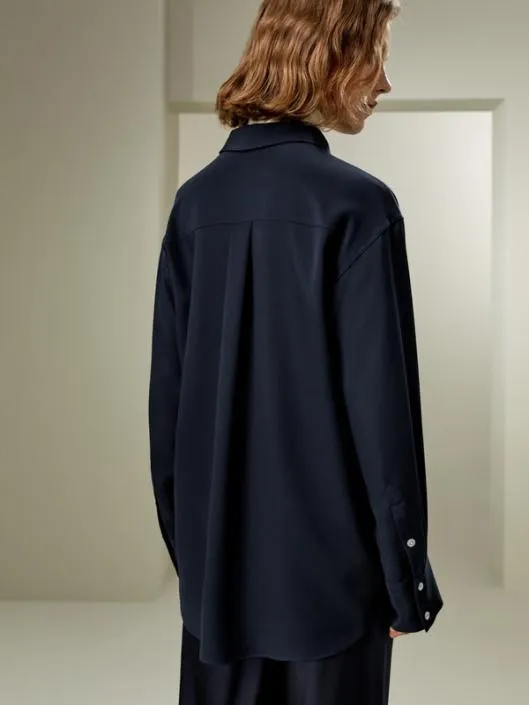 The One Relaxed Classic Fit Oversized Silk Shirt Women Blouses Lilysilk Shirts