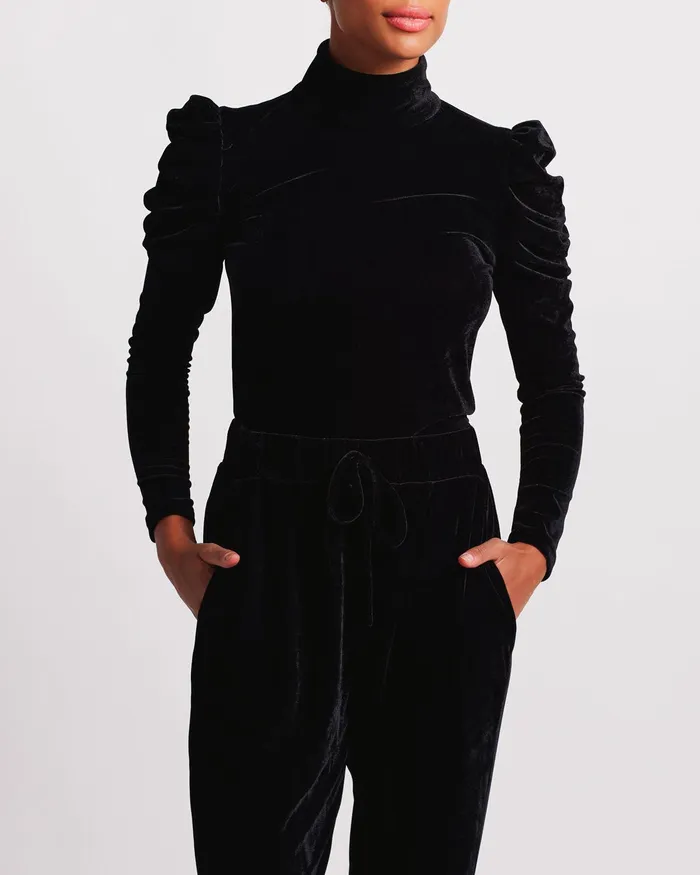 Tops and Bodysuits Women PatBO LUXE VELVET TURTLENECK