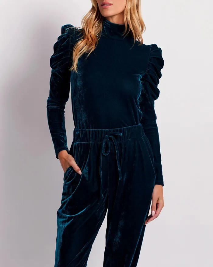 Tops and Bodysuits Women PatBO LUXE VELVET TURTLENECK