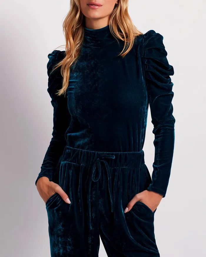 Tops and Bodysuits Women PatBO LUXE VELVET TURTLENECK
