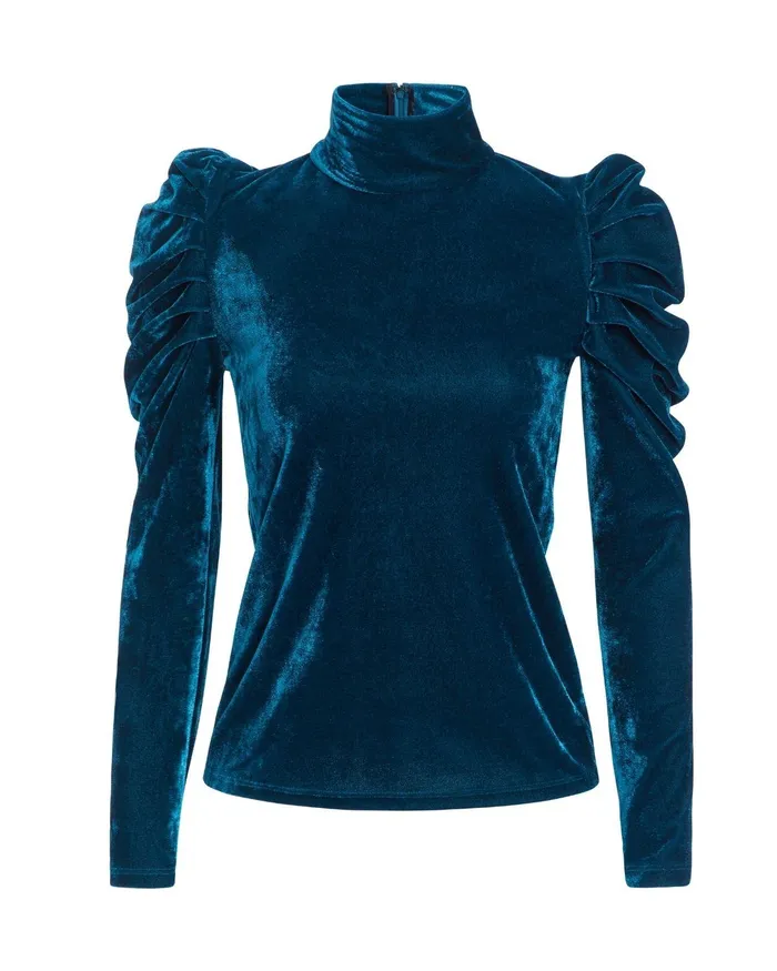 Tops and Bodysuits Women PatBO LUXE VELVET TURTLENECK