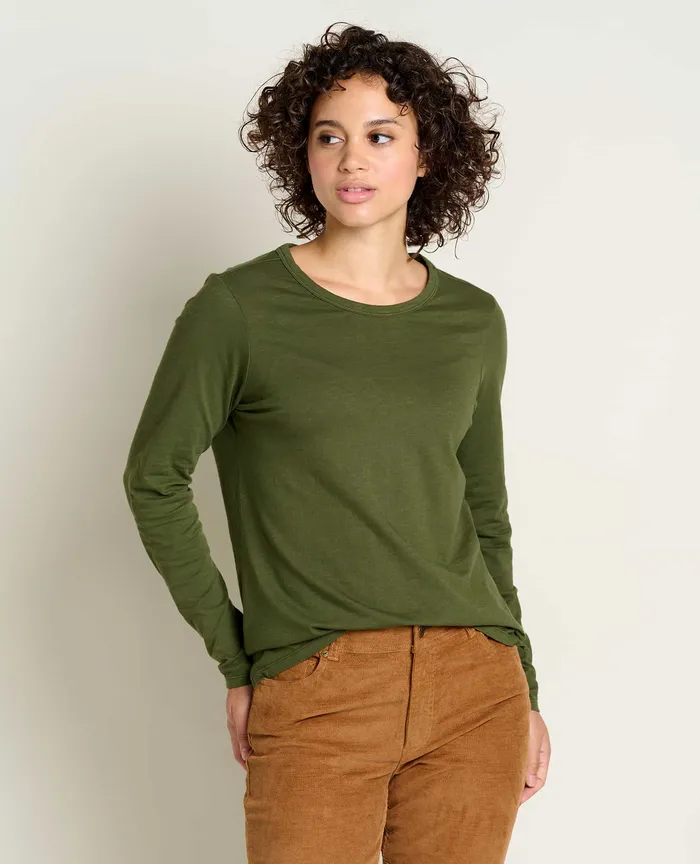 Tops and TShirts Women8217s Primo Long Sleeve Crew Chive ToadandCo Women8217s Tops and TShirts Women8217s Primo Long Sleeve Crew Chive ToadandCo Women8217s