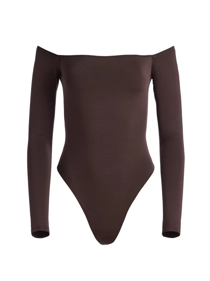 Tops Women Alice Olivia Anna Bodysuit Espresso