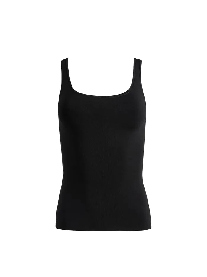 Tops Women Alice Olivia Daryn Sculpting Tank Black