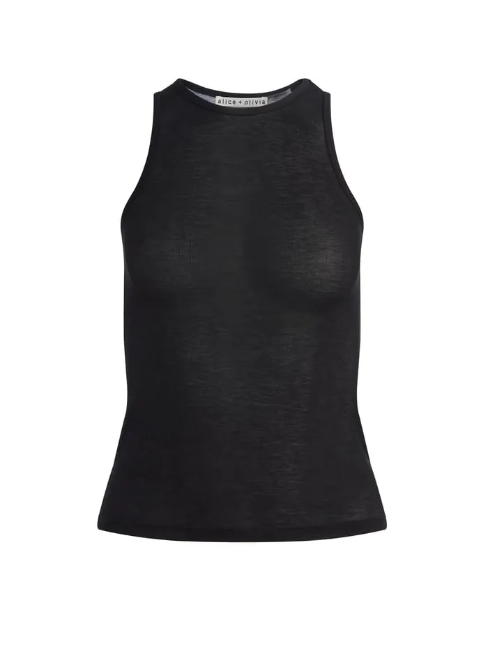 Tops Women Alice Olivia Pania Tank Black