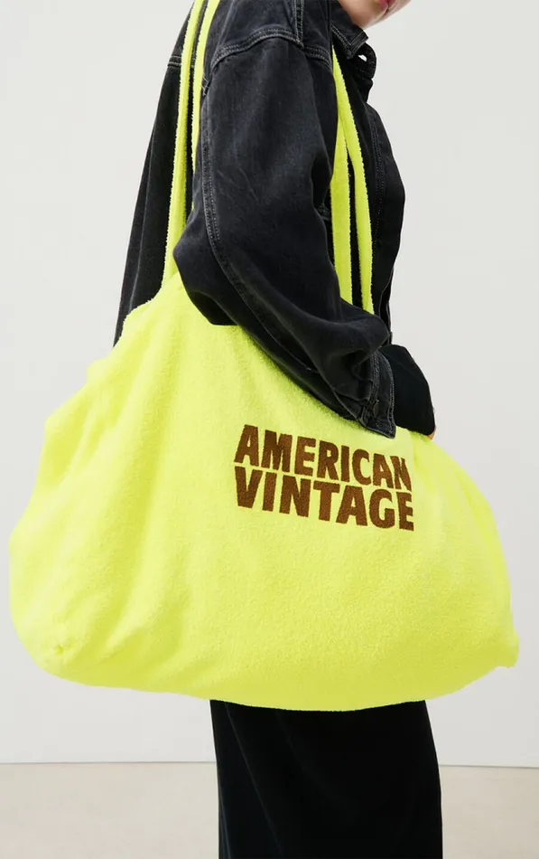 Tote Bag Bobypark Neon Yellow WomenMen American Vintage Bags and Belts