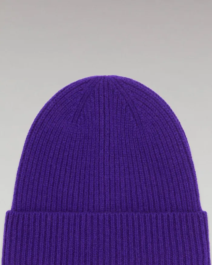 Tote Bags From Future Cuffed Beanie With Small Ribs Winter Purple