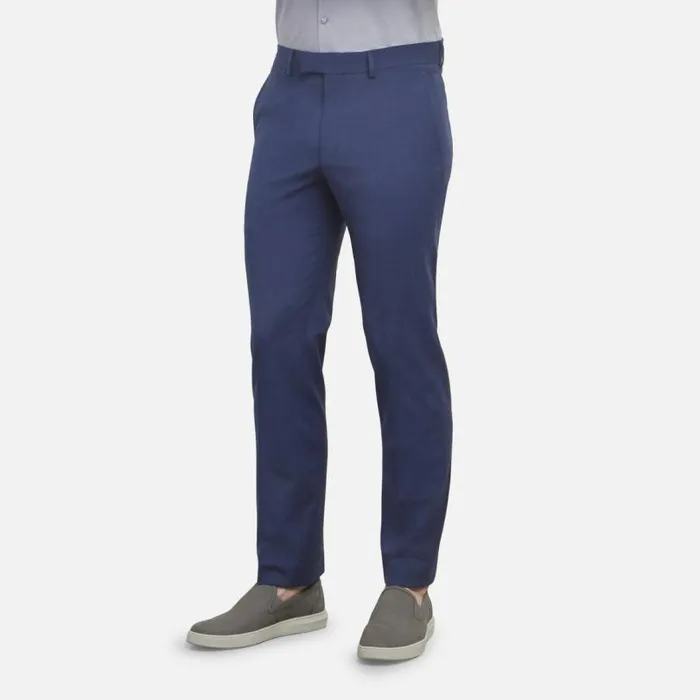 Travel Ready Straight Leg Suit Pant Blue Men Kenneth Cole Bottoms