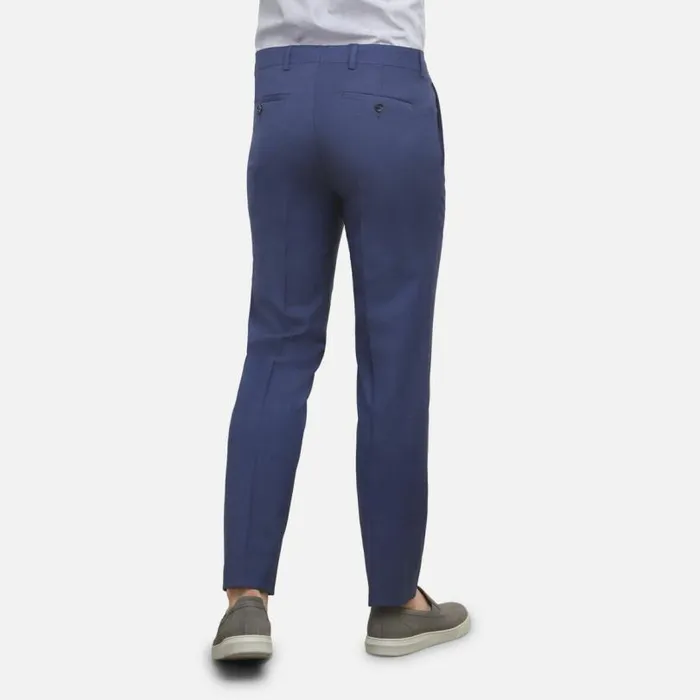Travel Ready Straight Leg Suit Pant Blue Men Kenneth Cole Bottoms