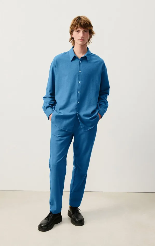 Trousers Dakota Melange Mediterranean Men American Vintage Trousers Trousers Dakota Melange Mediterranean Men American Vintage Trousers