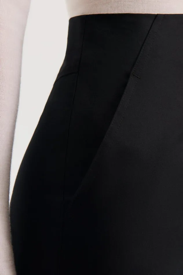 Trousers Women Scanlan Theodore SATEEN CROPPED WIDE LEG TROUSER Black Trousers Women Scanlan Theodore SATEEN CROPPED WIDE LEG TROUSER Black