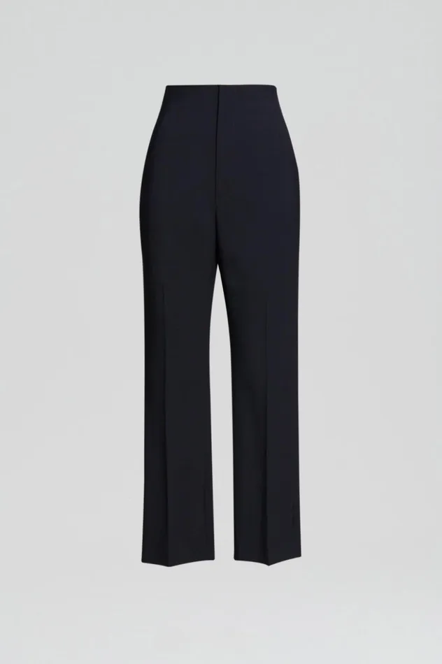 Trousers Women Scanlan Theodore TAILORED SLIM CROP TROUSER Navy Trousers Women Scanlan Theodore TAILORED SLIM CROP TROUSER Navy