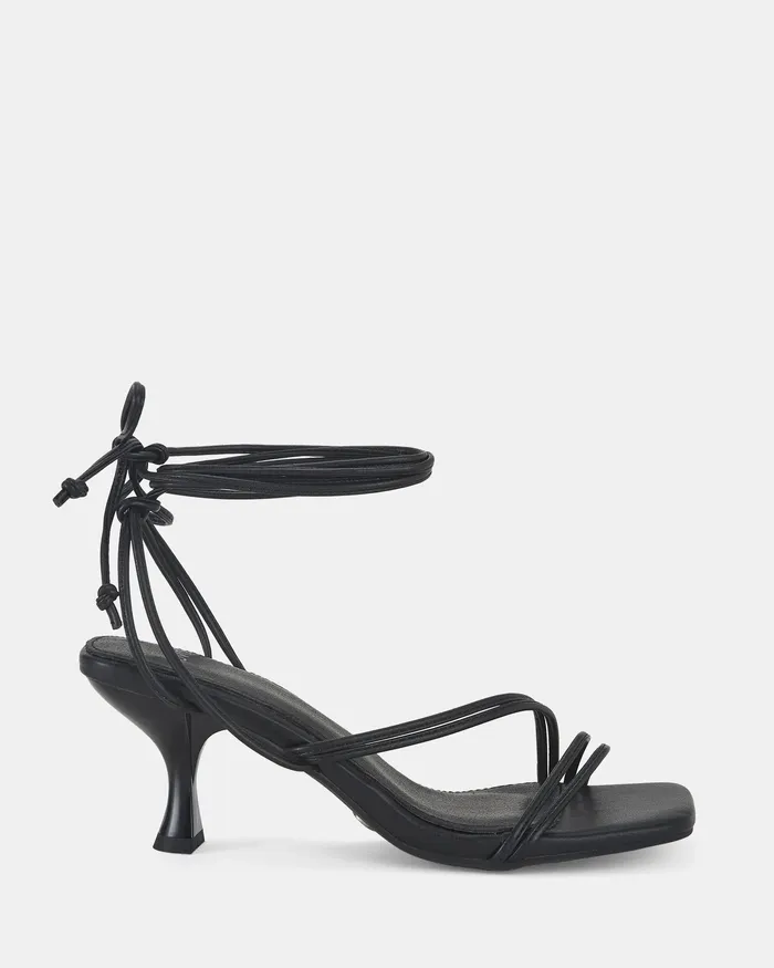 ULLER BLACK Martini Heels Women Party NOVO Shoes
