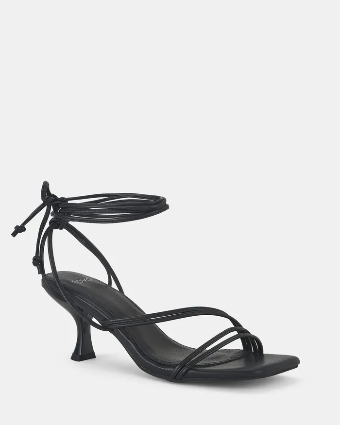ULLER BLACK Martini Heels Women Party NOVO Shoes