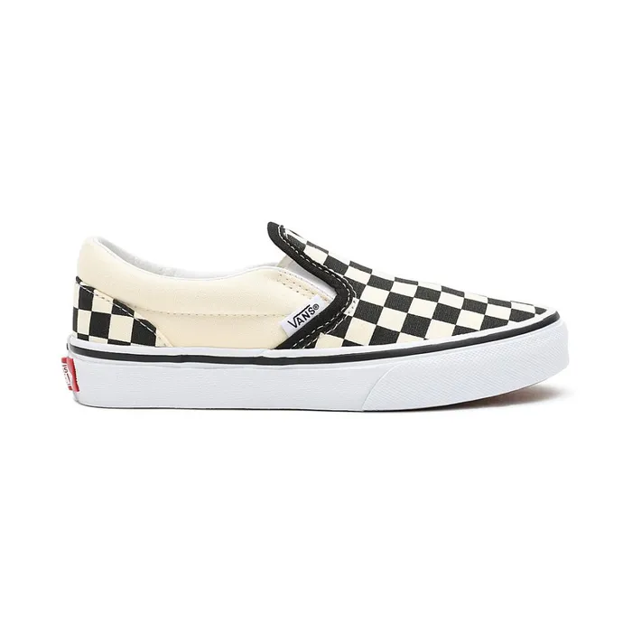 Vans Classics Kids Checkerboard Classic SlipOn Shoes 48 Years Black White