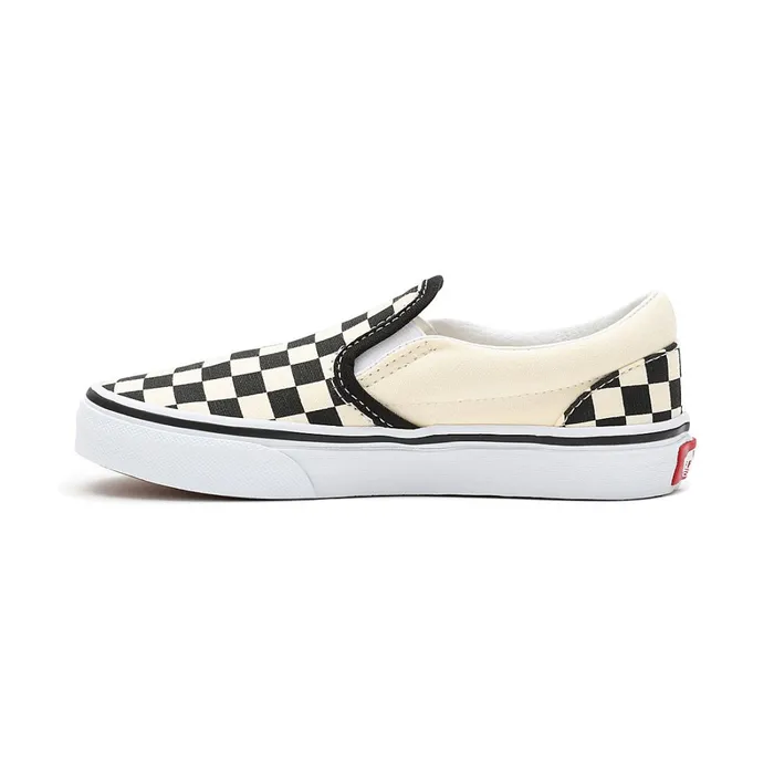Vans Classics Kids Checkerboard Classic SlipOn Shoes 48 Years Black White