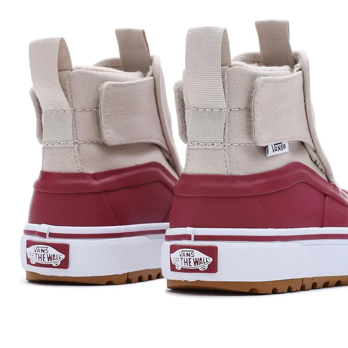 Vans Classics Kids SlipOn Hi Terrain Hook And Loop MTE1 Shoes 48 Years Red Beige