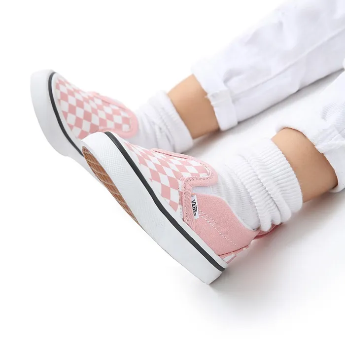 Vans Classics Kids Toddler Checkerboard SlipOn V Shoes 14 Years Pink