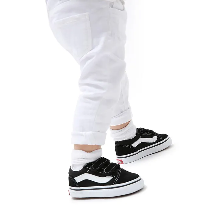 Vans Classics Kids Toddler Old Skool Hook And Loop Shoes 14 Years Black