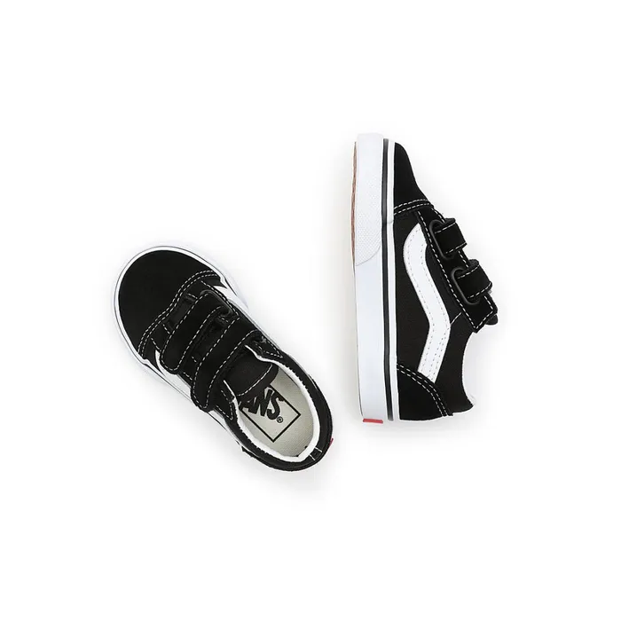 Vans Classics Kids Toddler Old Skool Hook And Loop Shoes 14 Years Black