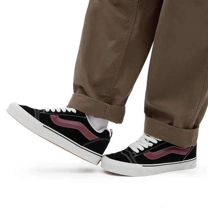 Vans Classics Men Knu Skool Shoes Black Red