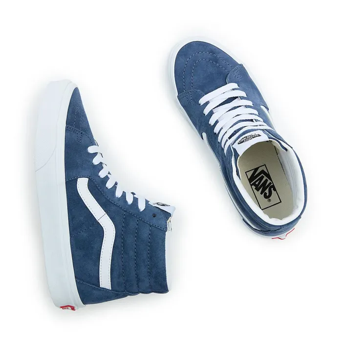 Vans Classics Men Sk8Hi Pig Suede Shoes Blue
