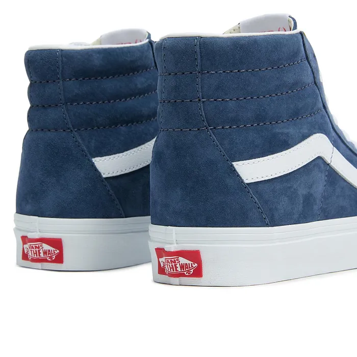 Vans Classics Men Sk8Hi Pig Suede Shoes Blue