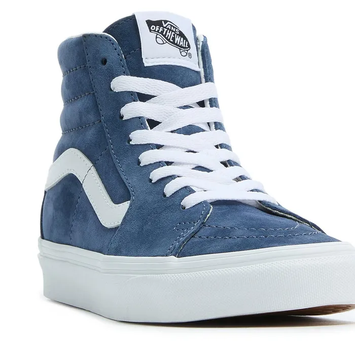Vans Classics Men Sk8Hi Pig Suede Shoes Blue