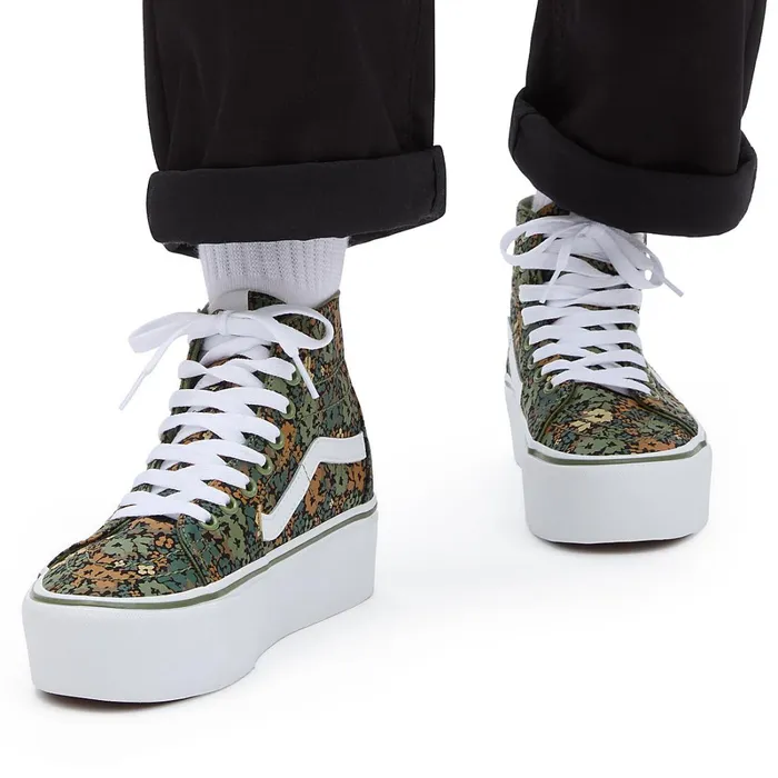 Vans Classics Women Sk8Hi Tapered Stackform Shoes Green