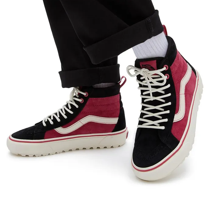 Vans HiTop Shoes Men Sk8Hi MTE1 Shoes Red