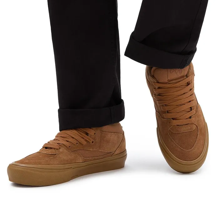 Vans HiTop Shoes Men Skate Half Cab Shoes Brown