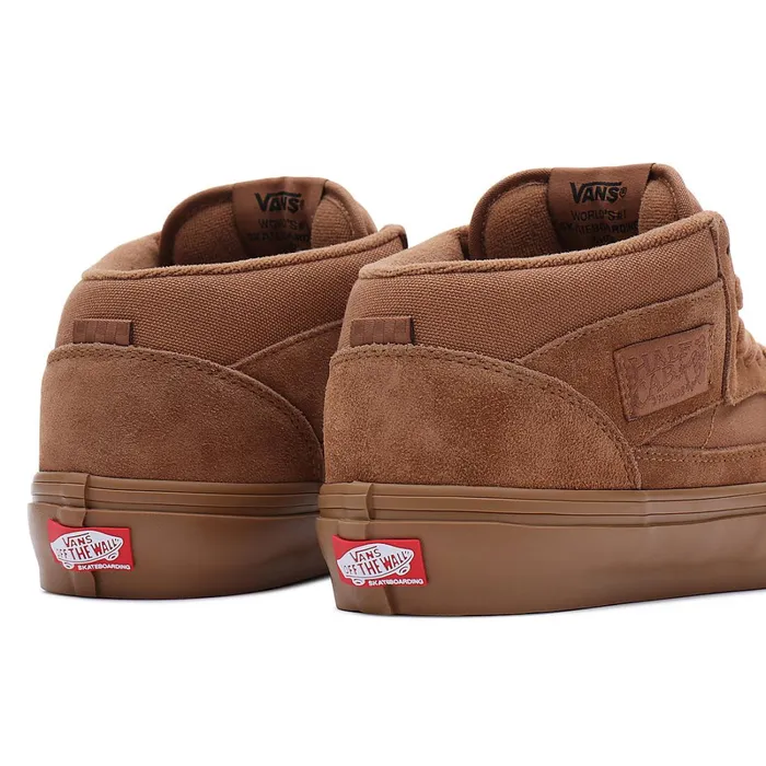 Vans HiTop Shoes Men Skate Half Cab Shoes Brown