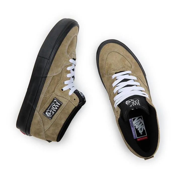 Vans HiTop Shoes Women Skate Half Cab Pig Suede Shoes Green
