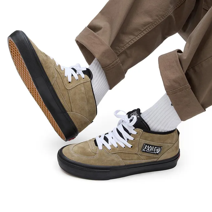 Vans HiTop Shoes Women Skate Half Cab Pig Suede Shoes Green