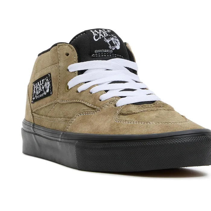 Vans HiTop Shoes Women Skate Half Cab Pig Suede Shoes Green