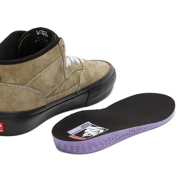 Vans HiTop Shoes Women Skate Half Cab Pig Suede Shoes Green