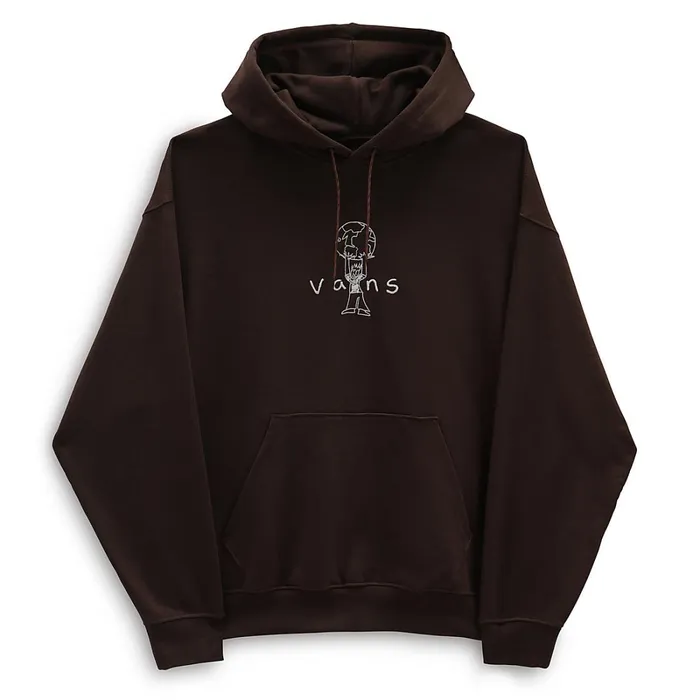 Vans Hoodies and Sweatshirts Men Nick Michel Pullover Hoodie Brown
