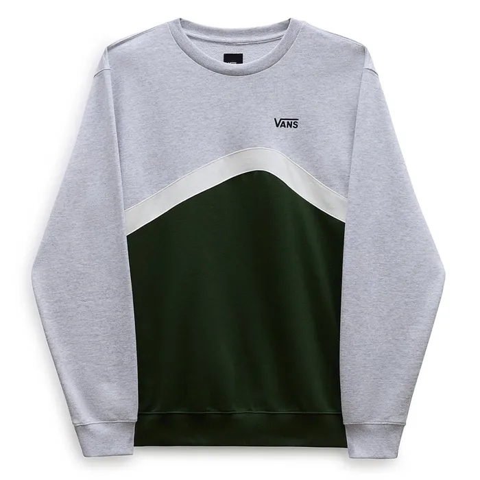 Vans Hoodies and Sweatshirts Men Sidestripe Block Crew Sweatshirt Green