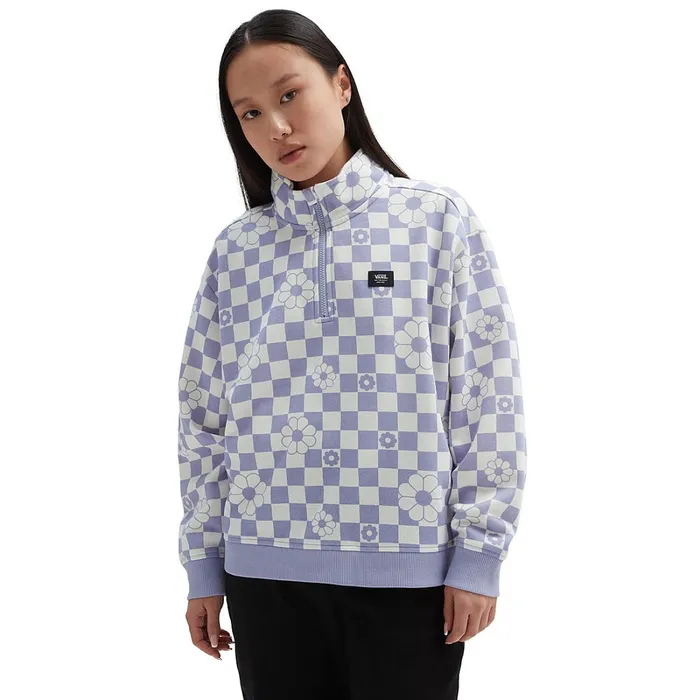 Vans Hoodies and Sweatshirts Women Leighton Mock Neck Sweatshirt Purple