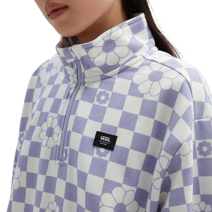 Vans Hoodies and Sweatshirts Women Leighton Mock Neck Sweatshirt Purple