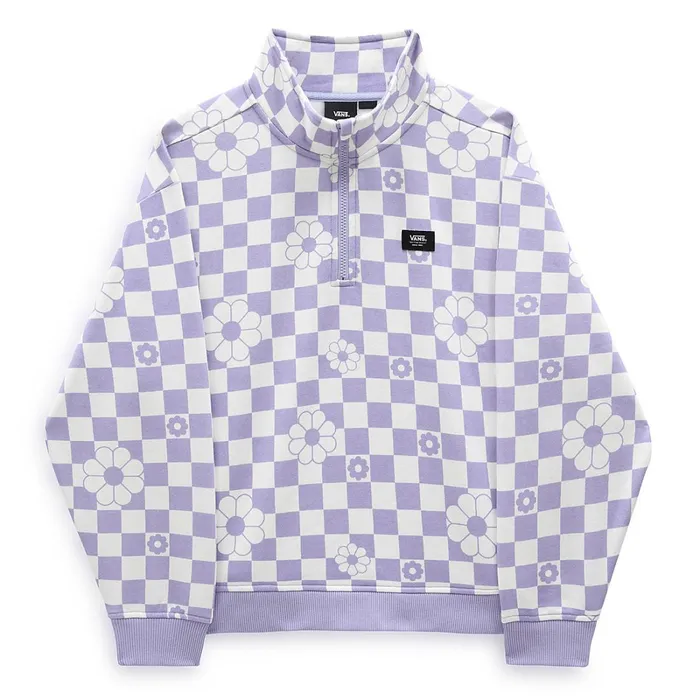Vans Hoodies and Sweatshirts Women Leighton Mock Neck Sweatshirt Purple