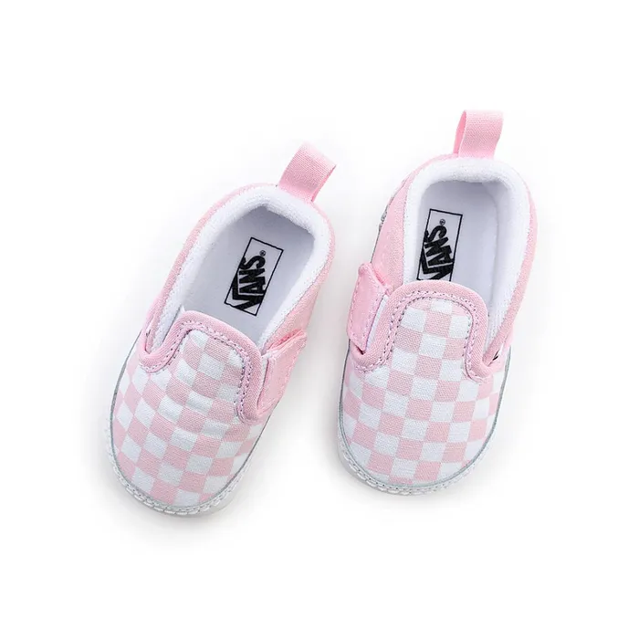 Vans Infant Shoes 01 Year Kids Infant Checkerboard SlipOn Hook And Loop Crib Shoes 01 Year Pink