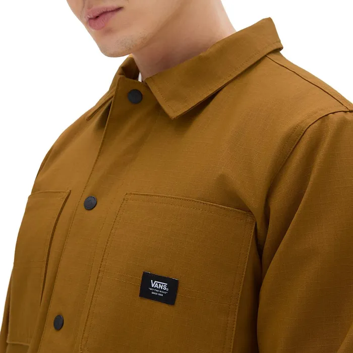 Vans Jackets and Coats Men Drill Chore Coat Lined Jacket Brown
