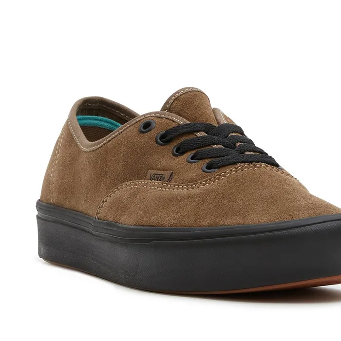 Vans Lowtop Shoes Women Authentic ComfyCush Suede Shoes Brown
