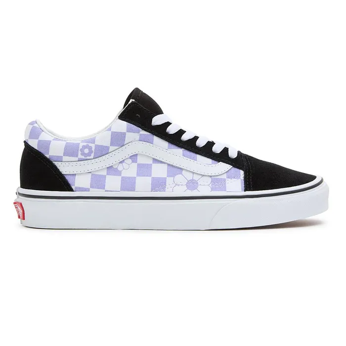Vans Lowtop Shoes Women Old Skool Floral Check Purple