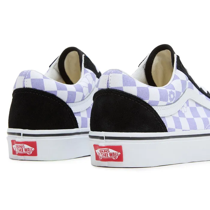 Vans Lowtop Shoes Women Old Skool Floral Check Purple